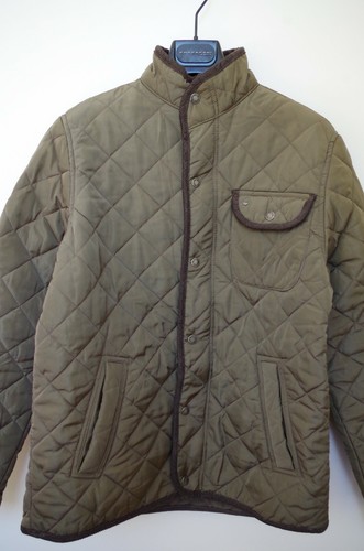 MUSTANG sz M JACKET BOMBER ZIP SPONGES SPRING QUILTED PADDED KHAKI BROWN JOB NEW - Picture 4 of 8