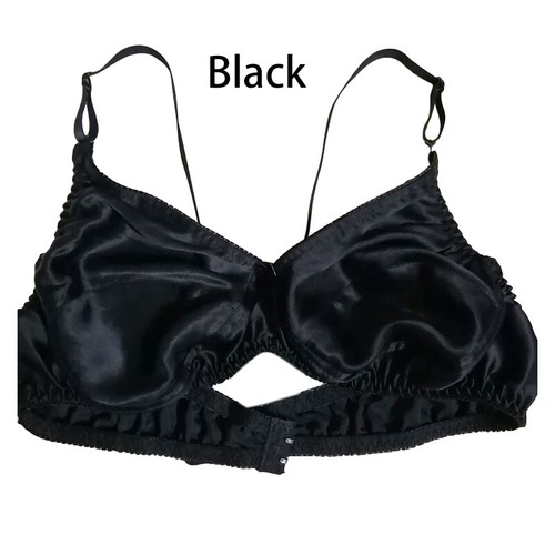 Women Sexy Mulberry Silk Bra Comfort Bralette Ultra-thin Wireless Underwear Gift - Picture 11 of 12