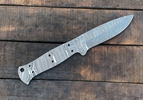 Damaststahl Custom Handmade Jagdmesser Rohling Messerbau Zubehör KPro 24 - Bild 4 von 7