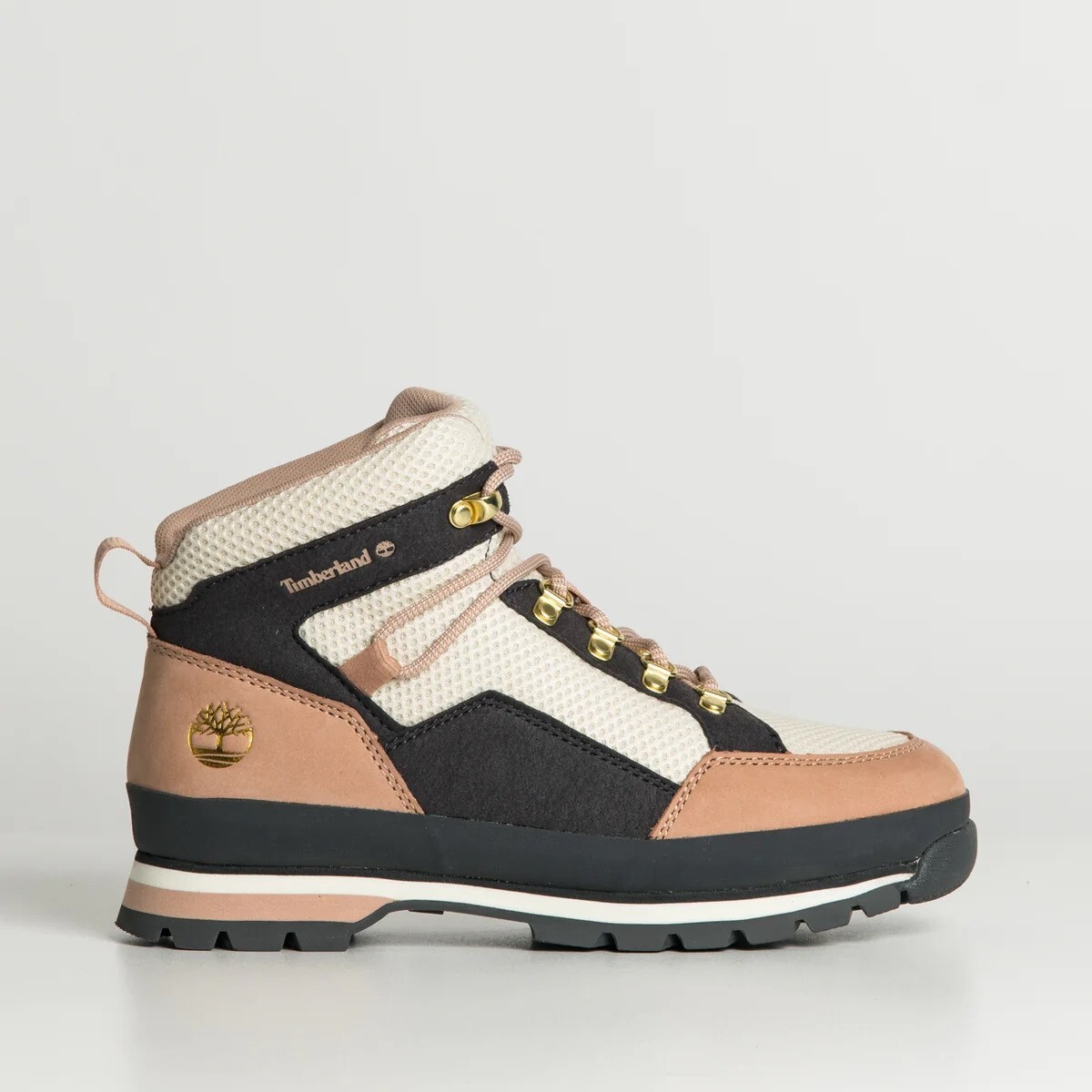 Womens Timberland Euro Hiker Mid Hiker Boot Light Beige Nubuck (TB0A5NUH DR1)