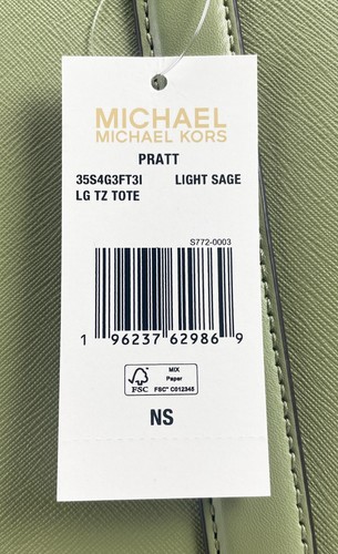 Michael Kors Large Pratt Shoulder Zip Tote Bag - Picture 6 of 6