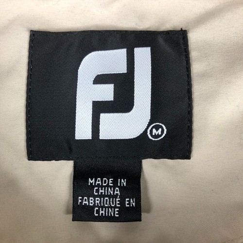 FootJoy Golf Jacket Mens M Beige Windbreaker Pullover The Manor Logo Classic FJ - Picture 2 of 16