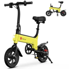 SISIGAD Folding Electric Bike Peak 500W Motor 19MPH Lightweight eBike for Adults