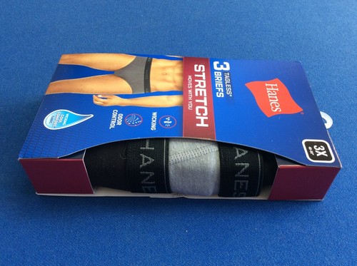 Men's Hanes Stretch briefs, cool comfort soft fabric, various colors & sizes 3pk - Picture 17 of 18