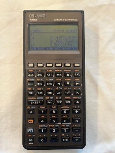HP 48SX Calculator With Manuals and Case Working AS-IS - Picture 2 of 3