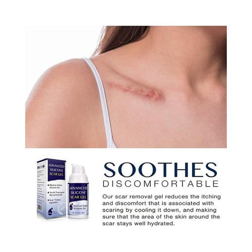 Silikon Narbengel, fortschrittliches Narbengel für chirurgische Narben, Kaiserschnitt, Dehnungsstreifen - Bild 3 von 7