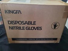 Large Disposable blue nitrile gloves  / 1 CASE - 1000 PCS