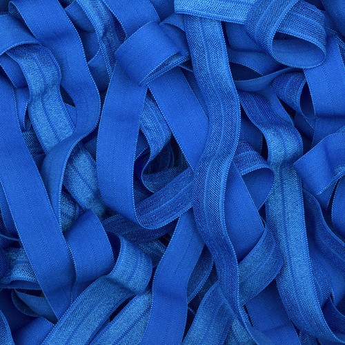 Fold Over Elastic 70+ Colours FOE 15mm (5/8") Soft Baby Headband Hair Bow Tie - Picture 29 of 61
