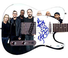 The Dave Matthews Band Stefan Lessard Sketch Signed Custom Graphics Guitar ACOA The Dave Matthews Band Stefan Lessard Sketch Signed Custom Graphics Guitar ACOA