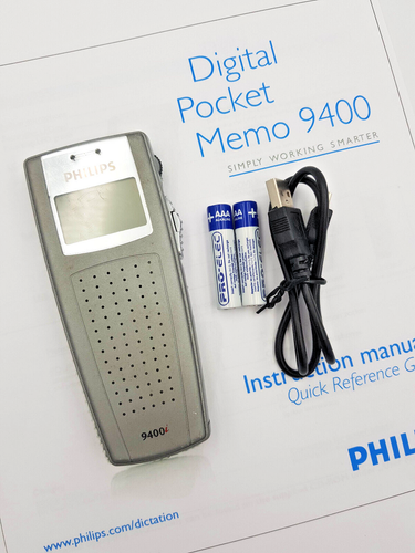 Philips Digital Pocket Memo 9400 Voice Recorder Dictaphone Portable DPM9400 DSS - Picture 17 of 24