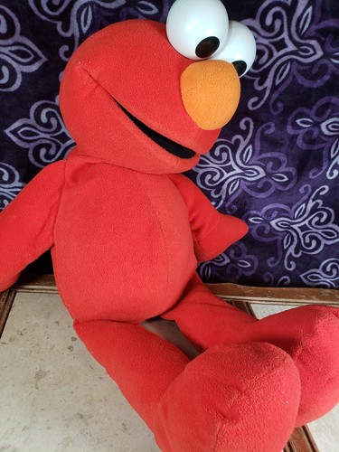 Jumbo 28" Plush - Elmo - Sesame Street Stuffed Toy - 2002 Fisher-Price Big Book - Picture 11 of 11