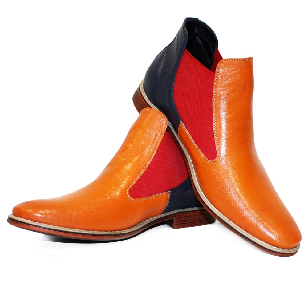 Modello Mixerro - Mano Italiano Colorido Botines Chelsea - Vacuno Liso Modello Mixerro - Mano Italiano Colorido Botines Chelsea - Vacuno Liso