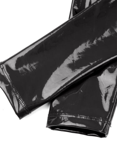 Damen Catsuit Wetlook Offenem Brust Schritt Overalls mit Reißverschluss Clubwear - Bild 21 von 39