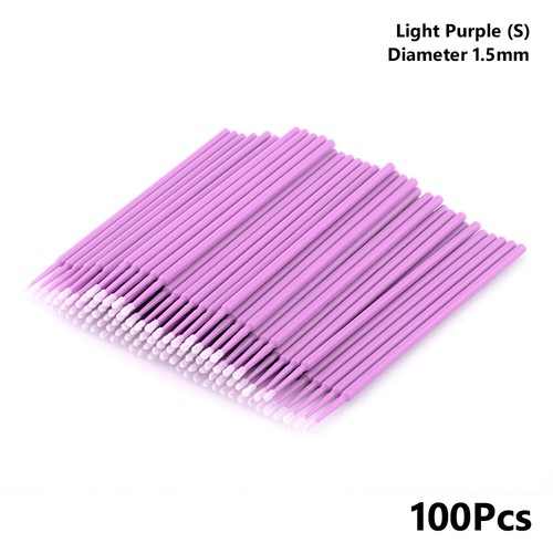 100Pcs Tools Disposable Micro Eyelash Swab Tattoo Cosmetic Cotton Applicators - Bild 17 von 17