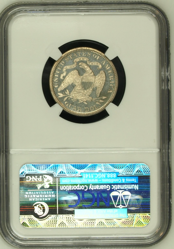 1886 NGC PR67+ CAMEO 5,000 Minted + 886 Proof = Lowest 25c ✅ PLUS Seated Quarter - Picture 2 of 3