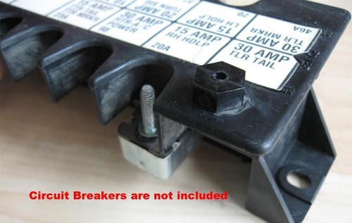 Freightliner FLD Semi RV Project Circuit Breaker Panel Shortstop Style #M261FP - Foto 5 di 9