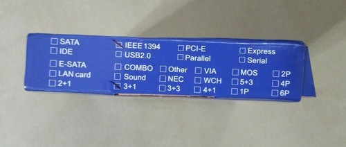 PCI To Firewire 3 + 1 4 port Controller Card with Cable SD-PCI-4F New Open Box - Picture 2 of 5
