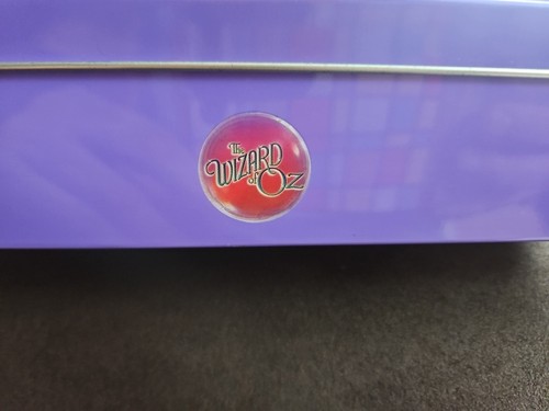 Wizard Of Oz Tin Hinged Storage Container Purple Gold - Picture 14 of 14