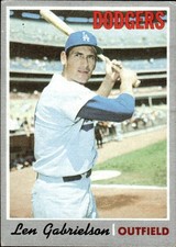 Len Gabrielson 1970 Topps #204 Los Angeles Dodgers