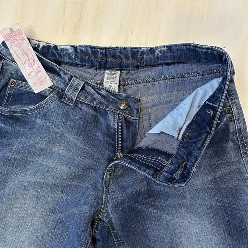 NWT ARIZONA JEAN CO JEANS GIRLS 16 BLUE STRETCH FLARE LEG ADJUSTABLE WAIST PEACE - Picture 3 of 15