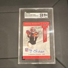 2023 Panini National Treasures Award Winners Auto Ja'Marr Chase #AWA-JC SGC Ben…