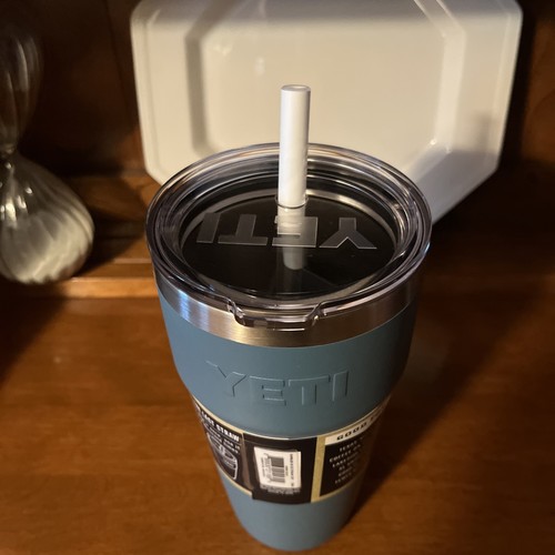 Yeti Rambler 26 oz Straw Cup Nordic Blue Limited Edition Retired/NWT - Picture 3 of 5