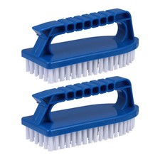  Set of 2 Handheld Pool Brush Swimming Cleaning Scrub Comfort Grip Multi Purpose