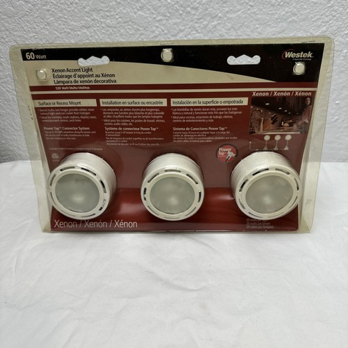 Westek Electric Xenon Accent Light Kit Surface or Recessed 3 Pack - XLV30KC - Picture 1 of 6