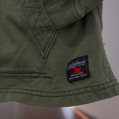 Vintage Polo Ralph Lauren Bleecker Sportsman RLPC Pullover Shirt Herren M olivgrün - Bild 8 von 23