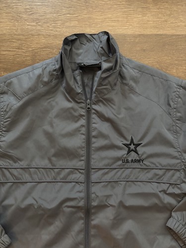 Vintage US Army Large Long Sleeve Full Zip Windbreaker Jacket - Picture 2 of 9