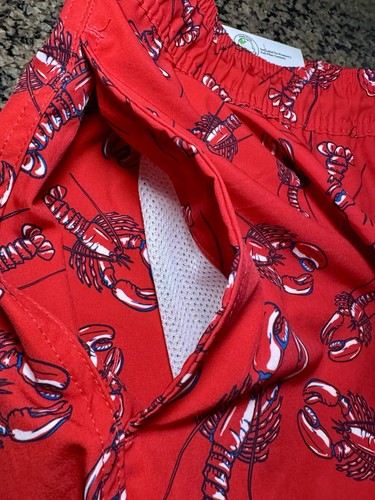 Tronchetto da bagno uomo resort nuovo con etichette taglia XXL rosso aragosta membri marchio tasche con coulisse - Foto 8 di 18