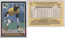 1985 Leaf Rickey Henderson #208 HOF