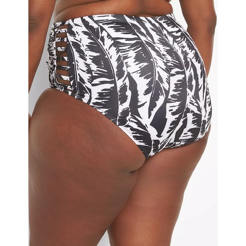Lane Bryant Cacique Strappy Ruched Side Swim Brief 28 - Picture 2 of 3