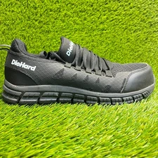 DieHard Bonneville Mens Size 8EE Black White Composite Toe Safety Work Shoes