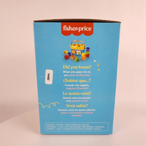 Fisher-Price Stacking Toy Baby's First Blocks Set of 10 Shapes for Sorting Play - Picture 4 of 15