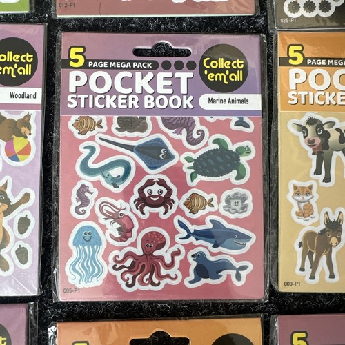 Pocket Sticker Buch für Kinder Kids Kleinkind Jugendliche Handwerk Sammelalbum x 12 Packungen - Bild 8 von 13