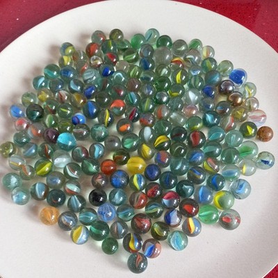 Sortiment Murmeln 1kg verschiedene Farben Vintage 