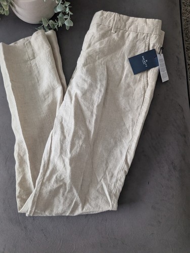 New Hackett Mens Linen Beige PD Linen Trousers Casual Smart UK 32 reg £135 Work - Picture 10 of 19