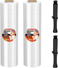 Shrink Wrap, Stretch Wrap with Handles, Stretch Film Roll Industrial Strength, P