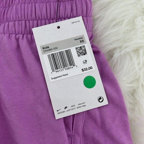 Nike Girl's Loose Fit Dri-Fit Shorts - Purple - XS - New with tags - Picture 5 of 9