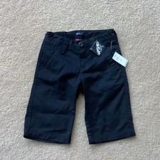 NWT GAP KIDS 7 SLIM GIRLS SHORTS, DARK NAVY, STAIN/ WRINKLE RESISTANT, 5 POCKETS