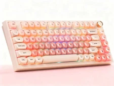 Womier WK75 75% RGB Mechanical Keyboard – Wired & Wireless (RF & BT), Programmab