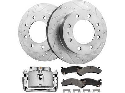 For GMC Sierra 1500 HD Brake Pad Rotor and Caliper Set Detroit Axle 56287MXMS