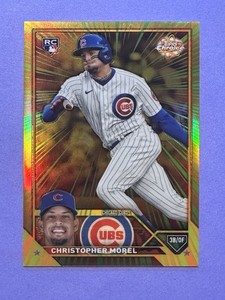 2023 Topps Chrome Update Christopher Morel Radiating Rookies RC #RR-21 Cubs