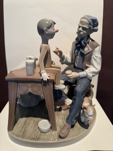 Lladro The PUPPET PAINTER Figurine Geppetto & Pinocchio 5396 Retired 2005 Spain - Picture 2 of 24