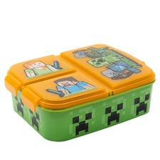 Stor Minecraft   Kinder 3-Fach-Sandwich-Box - Kinder-Lunch-Box - Snack-Halter - 