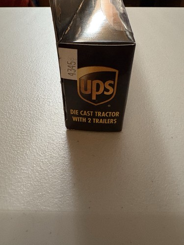 UPS 8" Tractor w Double Tandem Truck Trailer Realtoy Daron Toys Diecast 1:87 HO - Picture 6 of 6