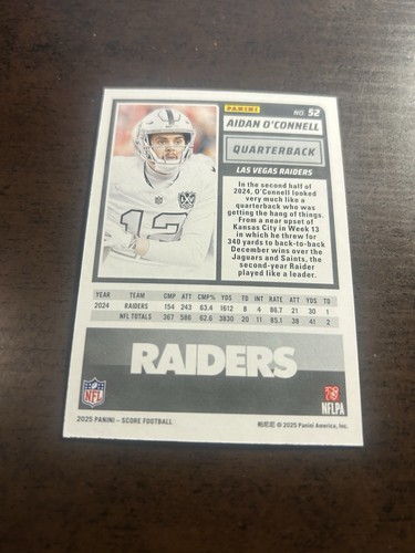 2025 Panini Score Football #11 Aaron Jones, Minnesota Vikings. C206 - Picture 12 of 14