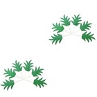  48 STÜCKE Kuchen Topper Ananasblätter Zahnstocher Flagge für Kuchen Käsekuchen