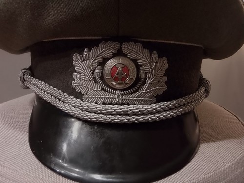 SCHIRMMÜTZE (Gr. 57 ) von 1969 .! * GESTICKTER KOKARDE *-* OFFIZIER * -  NVA/DDR - Bild 3 von 15